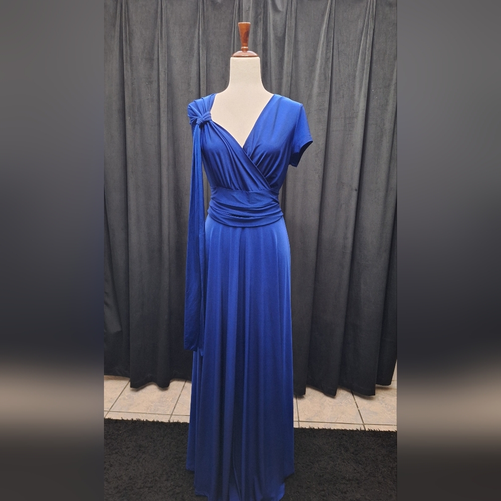 Chic Royal Blue Maxi Dress